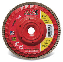CGW Abrasives 30212 - Plastic Backing Flap Discs with Internal 5/8-11 Threads