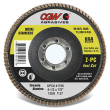 CGW Abrasives 41726 - Fast Cut Z-PC Flap Discs