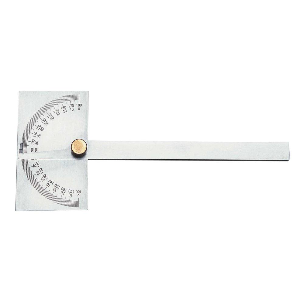 Rectangular Head Protractor With 6&#34; Graduated Rule