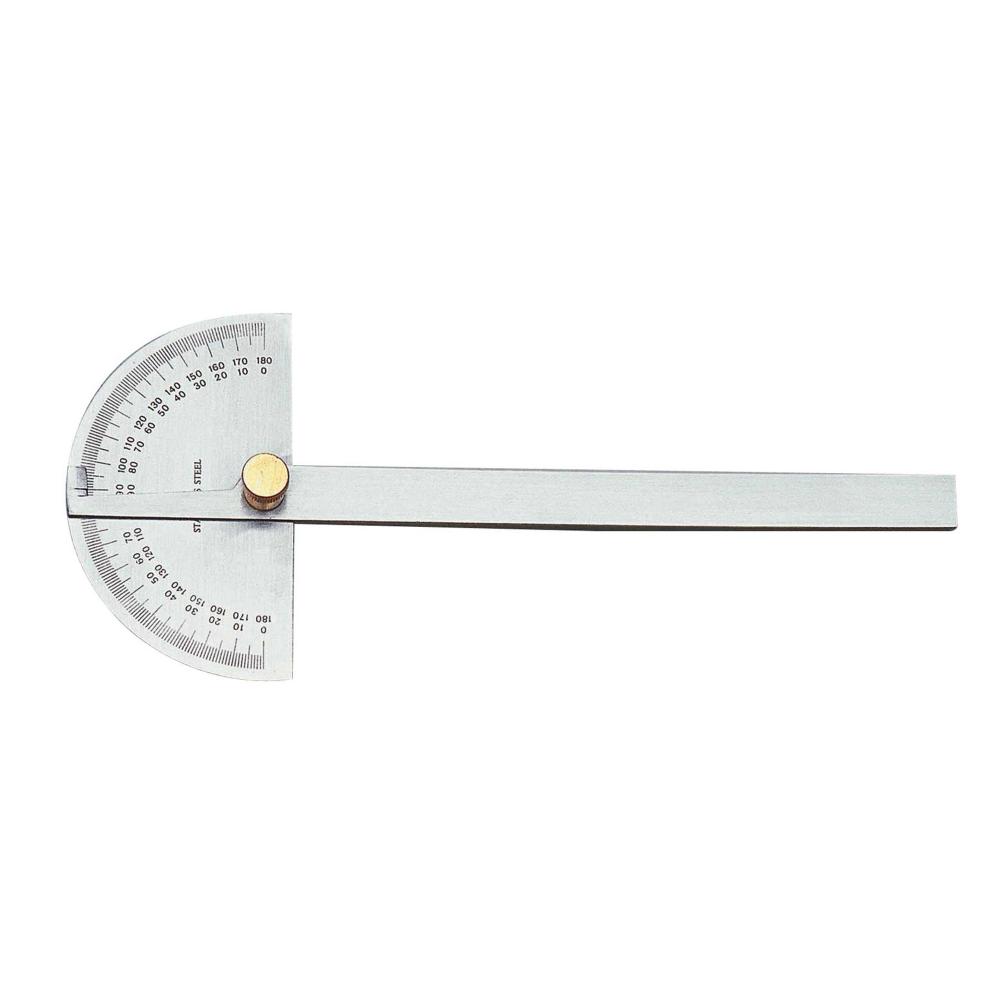 Round Head Protractor With 6&#34; Arm