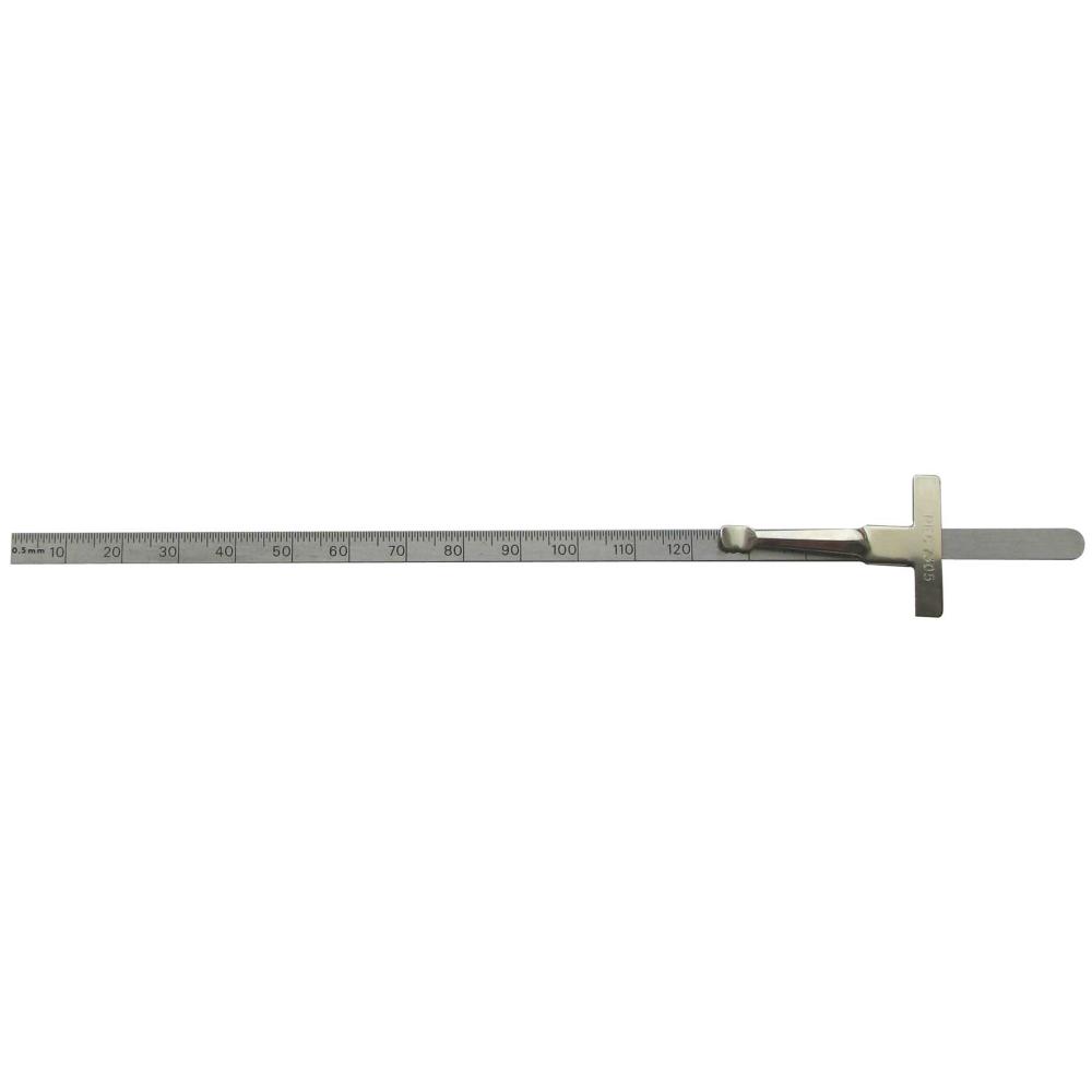 150mm 1mm & 0.5mm Depth Gauge Rule