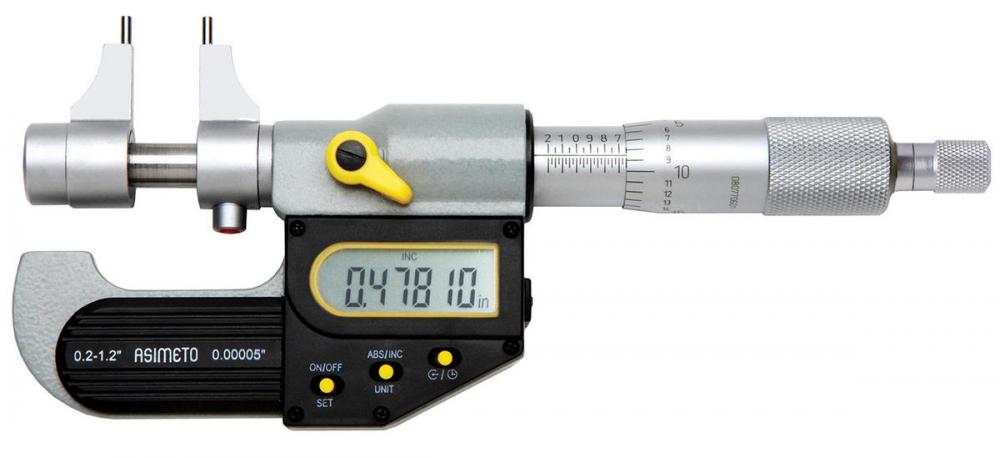 0.2-1.2 Measuring Range Asimeto Digital Inside Micrometer