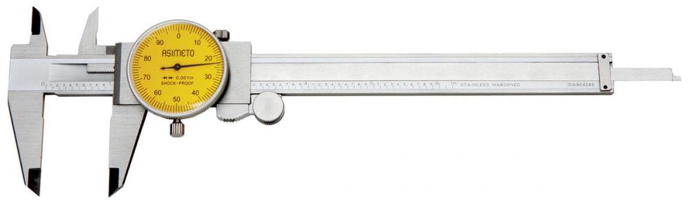 0-6 x 0.001&#34; Asimeto Dial Caliper