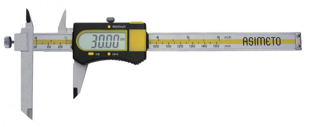 6&#34; x 0.0005&#34;/0.01mm Digital Caliper With Adjustable Measuring Jaw