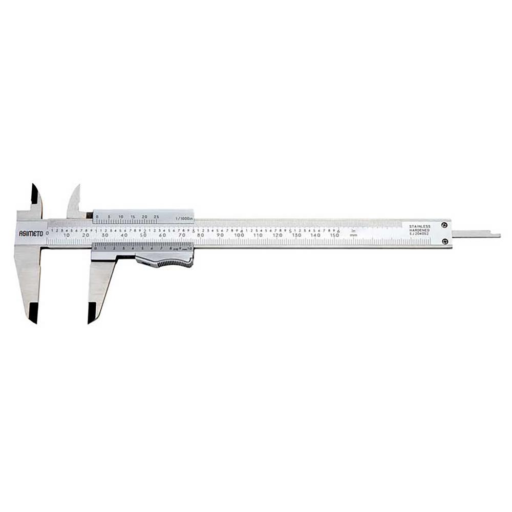 6&#34;/150mm x 0.001&#34;/0.02mm Asimeto Vernier Caliper w/Thumb Clamp