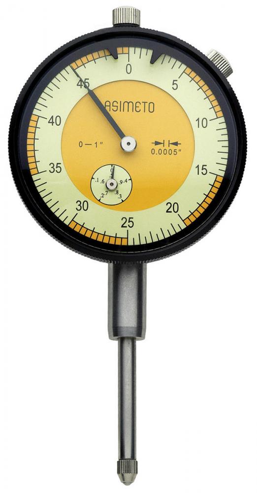 1 3/8 Stem 0.1 /Rev. 0-100 Asimeto AGD2 Dial Indicator