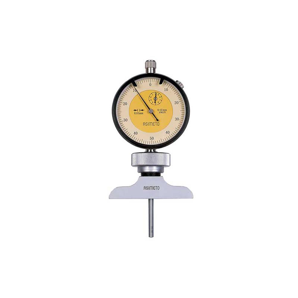 0-4&#34; x 0.001&#34; Dial Interchangeable Rod Depth Gauge With 2.5&#34; Base