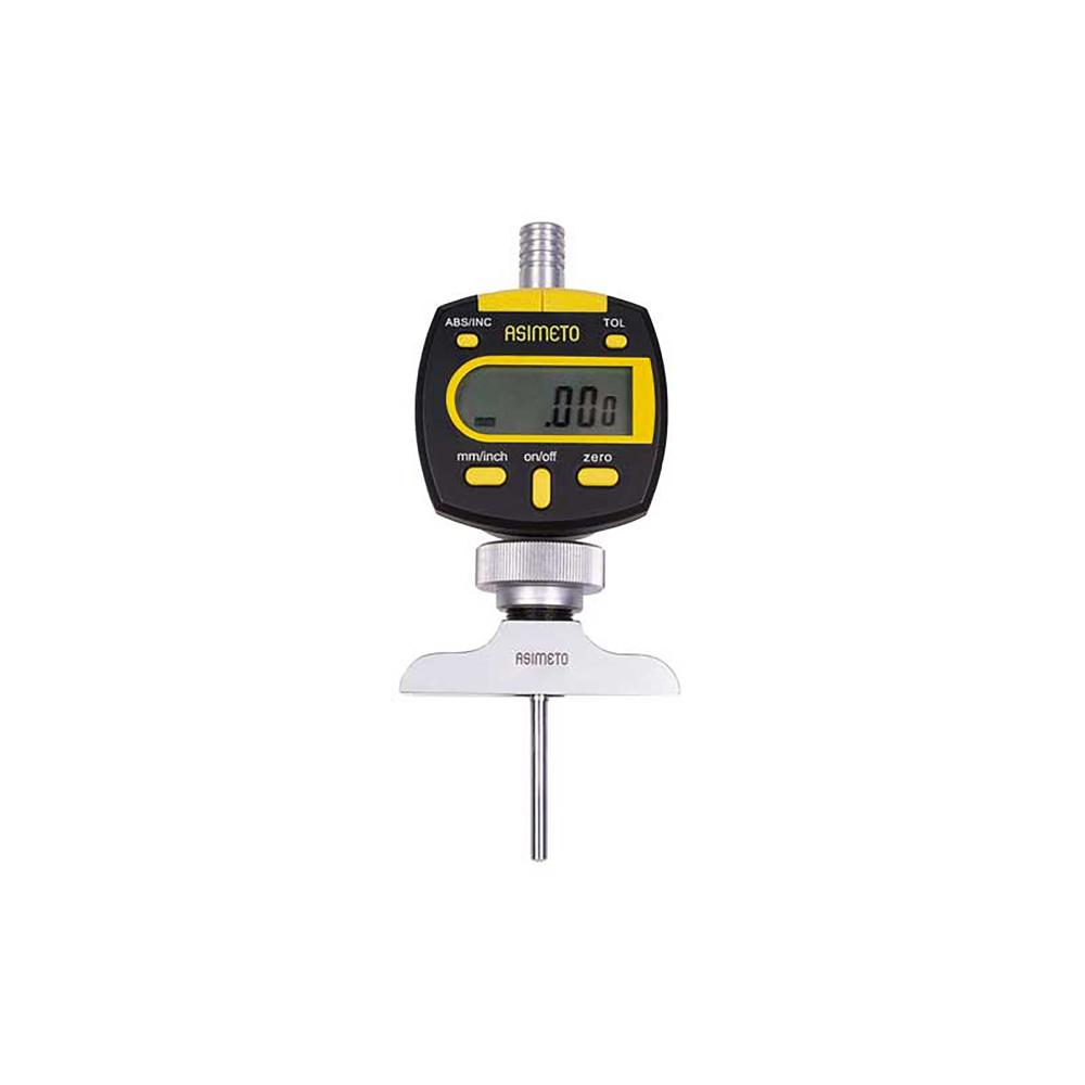 0-4&#34; x 0.0005&#34; With 63mm Base Asimeto Digital Depth Gauge