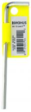 Bondhus 16116 - 1/2" BriteGuard Plated Hex L-wrench - Long - Tagged/Barcoded