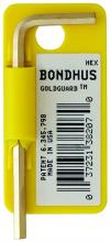 Bondhus 38203 - 1/16" GoldGuard Plated Hex L-wrench - Short    Tagged/Barcoded