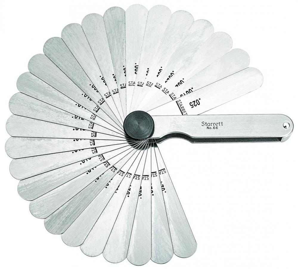 THICKNESS GAGE, 26 LEAVES, .0015-.025&#34;