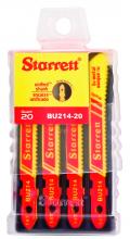 LS Starrett BU214-20 - Multi Purpose Wood and Metal Cutting, Unified Shank, Bi-Metal Unique, Jig Saw Blades, 2" x 5/16 