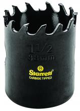 LS Starrett CT112 - HIGH PERFORMANCE TRIPLE CHIP TUNGSTEN CARBIDE TIPPED HOLE SAW, 1-1/2" - 38mm DIAMETER