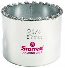 LS Starrett KD0214-N - DIAMOND GRIT HOLE SAW, 2-1/4" - 57MM DIAMETER