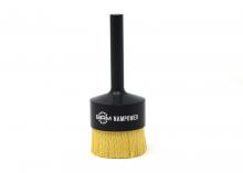 Brush Research Manufacturing AEB200100320 - BRM AEB20010020 NAMPOWER End Brush, 2” Diameter, 5.250" OAL, 320 Grit, Ceramic Abrasive Nylon