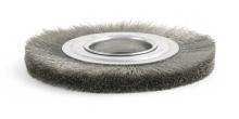 Brush Research Manufacturing BDM608 - BRM BDM608, 6" Dia. Crimped Wire Wheel Brush, .008 CS, 2"Arbor Hole, 1.125" Trim, .500&#