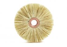 Brush Research Manufacturing CT312 - BRM CT312 3-1/2" Dia. Copper Center Wheel, Tampico, 1/2" Arbor Hole, 1.312" Trim, .375&#